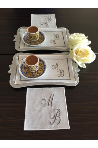 Kişiye Özel Nakışlı Söz&nişan Mendili, Tepsi Örtüsü, Söz Mendili
