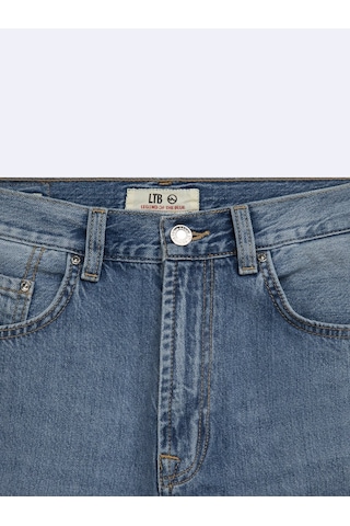 LTB Vanetta Zıp Fermuarlı Düz Paça Mid Indigo Jean Pantolon Mavi