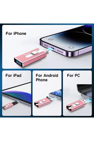 Boatshop1 128gb İphone Uyumlu Foto Çubuğu - Harici Depolama Ve Fotoğraf Yedekleme İçin Mfi Sertifikalı 64gb 256gb İpad Uyumlu Usb Flash Sürücü