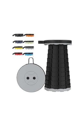 Bloomnest Taşınabilir Katlanır Seyahat Koltuğu - Kamp Balıkçılık Sandalyesi - Gri Gri