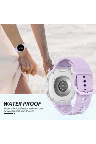 Samsung Galaxy Uyumlu Watch 8 40mm 44mm Classic 46mm Lansman 1-1 Kordon Spor Silikon Band