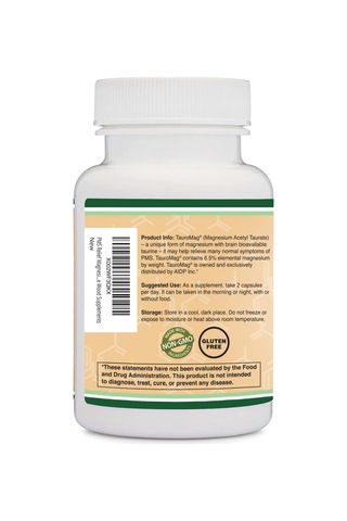 Double Wood Magnesium Acetyl-taurate 700mg 60 Capsul. Usa V...