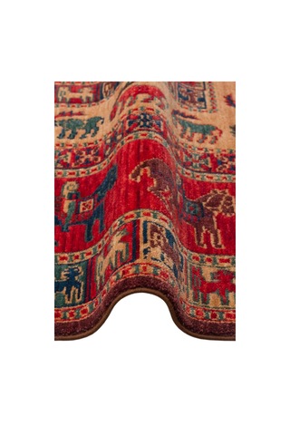 Hoom Rugs Cadis Kdm 08 Red Yeni Zelanda Yünü El Emeği Kara Tezgah Halısı Kırmızı