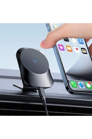 Mcdodo Ch-7071 Manyetik.Şarjlı 15W Araçiçi Telefon Tutucu-Siyah