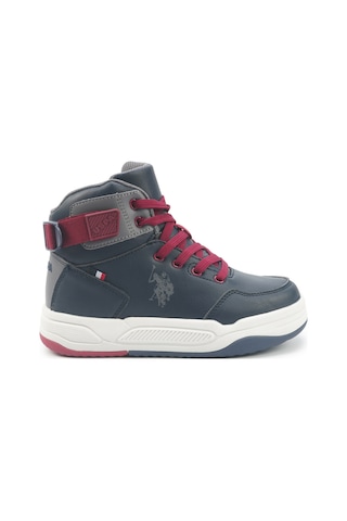 U.s. Polo Assn. Phıta Jr 5pr Lacivert Erkek Çocuk High Sneaker 000000000102027913 Lacivert-kırmızı