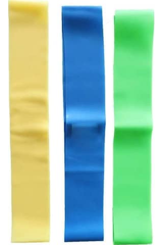 3 Adet Hafif-orta-sert Direnç Pilates Yoga Spor Bandı 285x30x1 Mm - 1,5 Mm - 1,30 Mm Çok Renkli