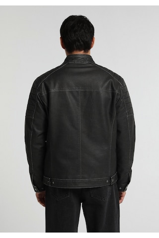 Colin's Colins Slim Fit Dik Yaka Fermuarlı Astarlı Erkek Siyah Mont Pu Cl1082070 Q1.v1 Blk