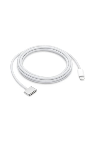 Schitec Usb-c Magsafe 3 Şarj Kablos Örgülü U 2 Metre Apple Uyumlu MacBook Air Pro Gümüş