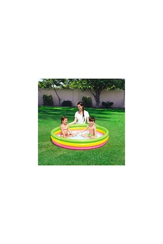 Bestway Şişme Havuz Tabanı Şişme 3 Boğumlu 152cm X 30cm 51103 Çok Renkli