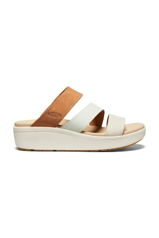 Keen 1027269 Ellecity Slide Natural Leather/clearly Aqua Kadın Terlik 001