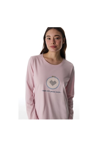 Penti Renkli Pretty Hearts Pantolon Pijama Takımı Çok Renkli
