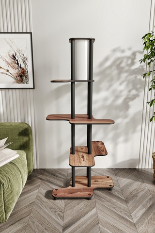 Ravilo Smyrna Raflı Lambader Ceviz