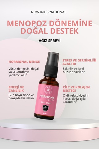 Hermona Plus+ Menopause Dönemi Destekleyici Doğal Ağız Spreyi 30 Ml