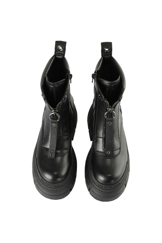 Bot Kadın 1622350 Buffalo Gospher Zıp Boot - Vegan Nappa - Black Siyah