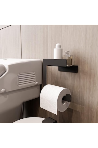 Raflı Tuvalet Kağıtlığı, Banyo Tuvalet Kağıtlık, Wc Tuvalet Kağıdı Tutucu, Banyo Tuvalet Kağıdı Askı Sku: Smg8690010211644 Diğer