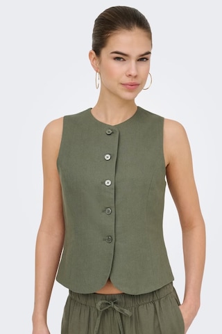 Only Onlgoa Regular Fit Bisiklet Yaka Düğmeli Yelek Bayan Yelek 15363724 Haki