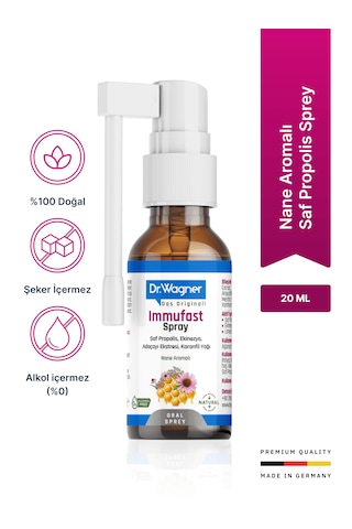 Dr. Wagner Immufast Doğal Ağız ve Boğaz Spreyi 20 ML