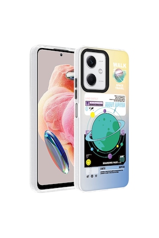 Redmi Note 12 4g Kılıf Desenli Dragon Sert Kapak - Gezegen Gezegen Gezegen