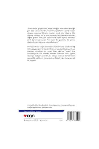 Yeraltından Notlar - Fyodor Mihayloviç Dostoyevski - Can Yayınları