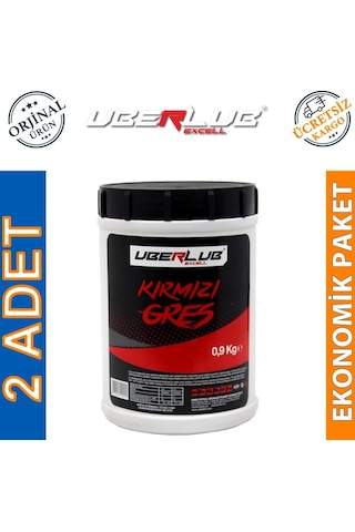 Uberlub Excell Kırmızı Kalsiyum Sabunlu Gres 2 x 900 G