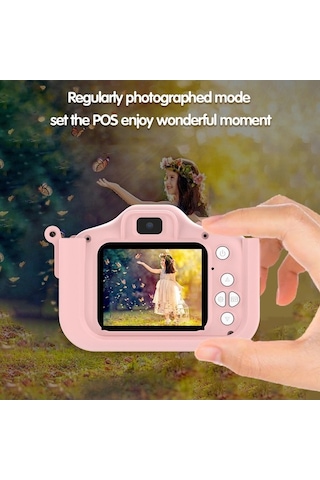 Trendooze Springsun 1080p Dijital Çocuk Kamerası 48mp Hd 2.0 İnç Ips Ekran Otg Fonksiyonu Çift Lens 32gb Df