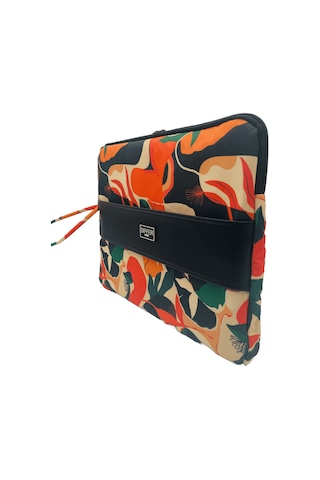 Differ 13-14 inç Turuncu Yaprak Desenli Apple Uyumlu MacBook /Laptop/Notebook/T