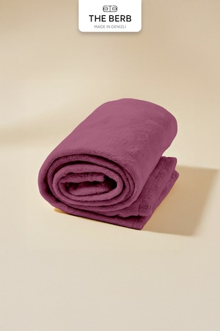 Çift Kişilik Welsoft Battaniye 200x220 Cm Ultra Yumuşak 6 Farklı Renk Seçeneği Mürdüm