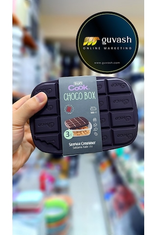 3'lü Saklama Kabı Mükemmel Görünüm Çikolata Kapaklı Yok Böylesi Şeffaf-kahverengi