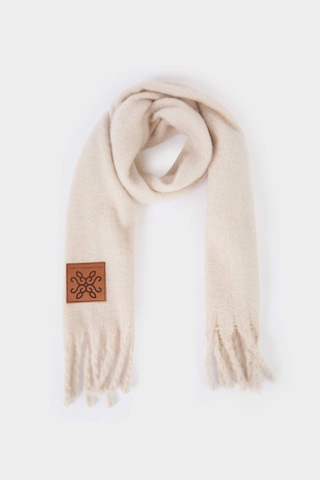 Defacto Kadın Dokuma Etiketli Atkı F3427ax25wner102 Ekru