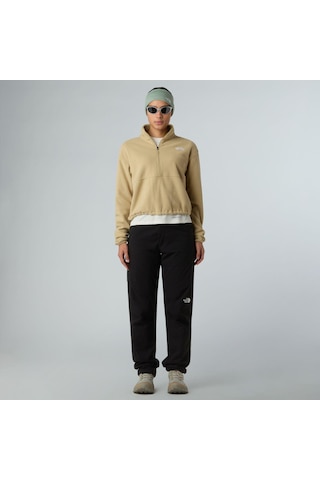 The North Face Kadın Glacier 1/2 Fermuarlı Kısa Polar Nf0a8d2clk51 Kahverengi