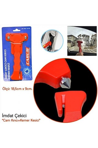 Oto İmdat Çekici Cam Kırıcı + Kemer Kesici