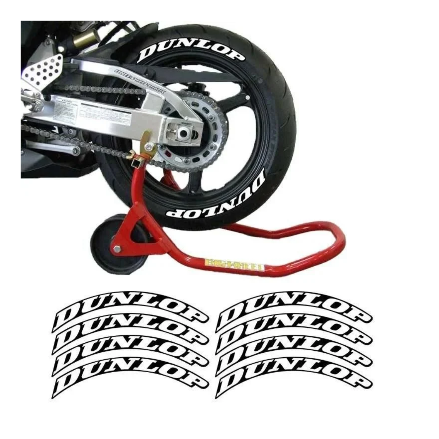 Nk Motors Üniversal Motorsiklet Lastik Yazısı Dunlop