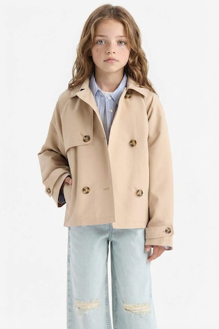 Defacto Kız Çocuk Regular Fit Trençkot D6938a825aubg387 Bej