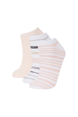 DeFacto Kadın 3'lü Pamuklu Patik Çorap E2168AXNSKR1