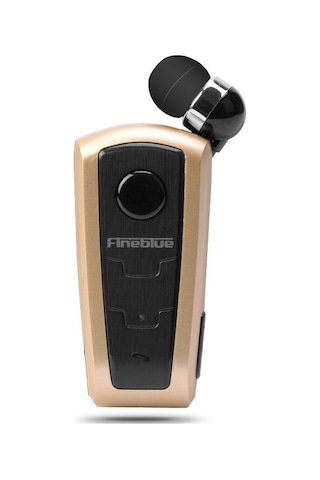 Fineblue F910 Csr4.1 Geri Çekilebilir Kablo Arayan Titreşim Hatırlatma Hırsızlığa Karşı Bluetooth Kulaklık Altın