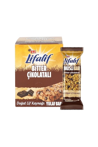 Eti Lifalif Bitter Çikolatalı Müsli Bar 16 x 35 G