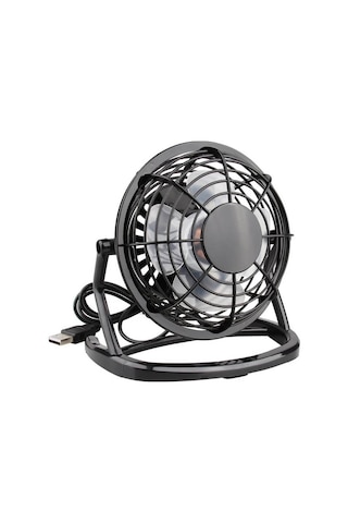 Masaüstü Usb Mini Fan - Taşınabilir Usb Vantilatör - Plastik - Siyah