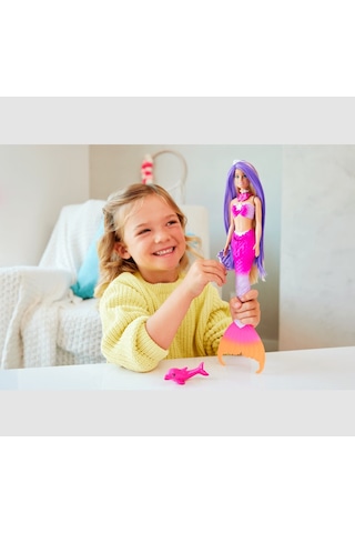 Barbie Renk Değiştiren Deniz Kızı ve Aksesuarları HRP97