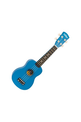 Vintage Laka Rainbow Soprano Ukulele - Blue
