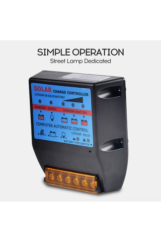 Kosona 12v/24v Otomatik Uyumlu 20a Güneş Enerjisi Kontrol Cihazı, Led Sokak Lambası İçin Dayanıklı Ve Kolay Kurulum