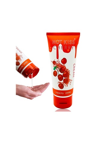 Hot Kiss Cherry Büyük Boy Kiraz Aromalı Su Bazlı Kayganlaştırıcı Jel 200 ML