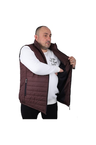 Starbattal Büyük Beden Jessica Su Itici Yelek 22810 Bordo