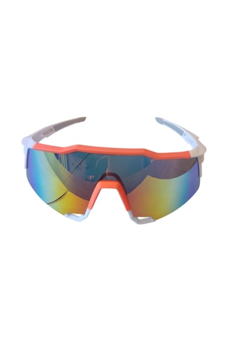 Xbyc G4681 %100 Bisiklet Sürüş Gözlüğü Polarize Cam Yarı Çerçevesiz Spor Gözlüğü Uv400 Lens Turuncu