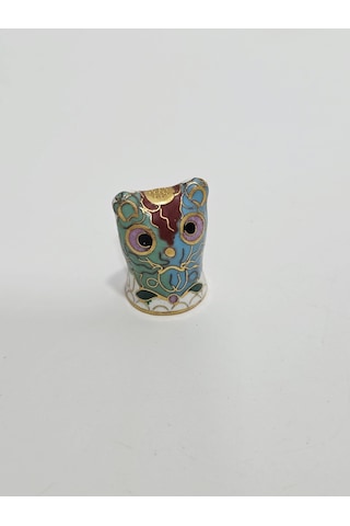 Antika Cloisonne Emaye Yüksük 28,20x19mm 063