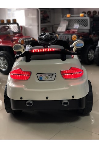 Aliş Toys Aliş Tx5 Sport 605k 12 Volt Uzaktan Kumanda & Mp3 Çalar Akülü Araba Beyaz