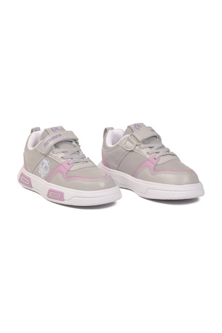 Reyber Buz Lila Cırtlı Fileli Hafif Unisex Çocuk Spor Ayakkabı 026 F Buz-lila