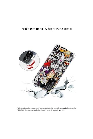 Samsung Galaxy Uyumlu M33 Köşe Korumalı Antişok Kapak Anime Tasarımlı Şeffaf Kılıf