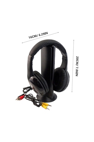 Kulaklıklar Pc Radyosu İçin Mıc'li Kablosuz Kulaklık, Oyun Akışı Ve Müzik Dinleme İçin Siyah Uyumlu Cihazlar