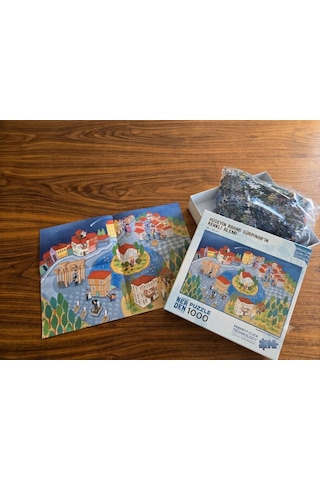 Hüseyin Rahmi Gürpınar'ın Renkli Alemi 1000 Parça Puzzle Yap-boz