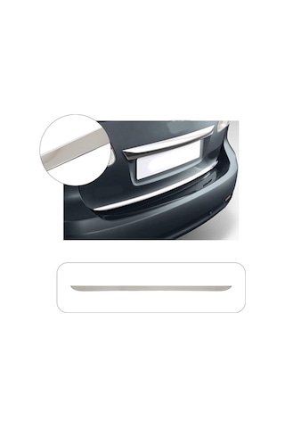 Toyota Avensis Uyumlu 2009-2015 Krom Bagaj Alt Çıtası Paslanmaz Çelik